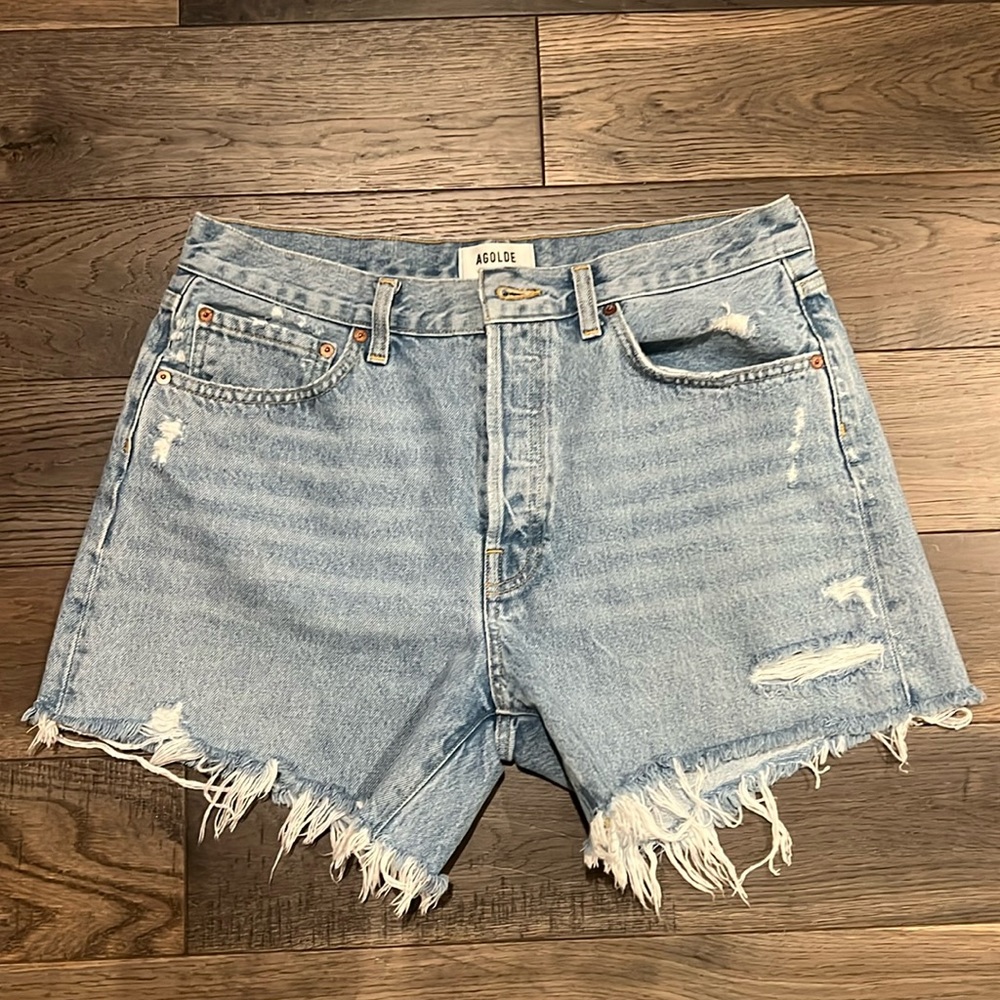 Agolde Parker Long Shorts Swap Meet